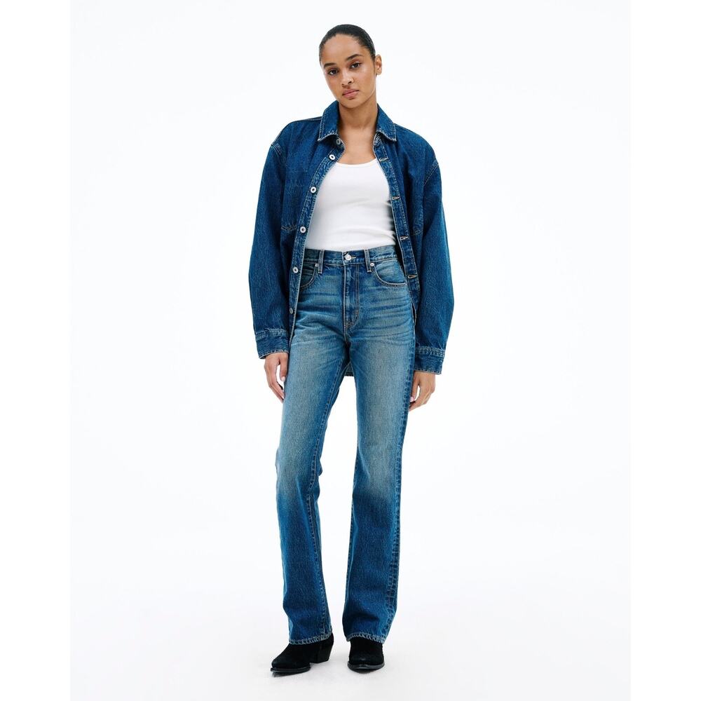 SLVRLAKE Women's Boot Cut Jeans in Medium Blue Wash